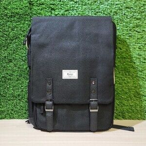 Ronyes Vintage Laptop Backpack for Women Men,15.6 inch Bookbag Black NWT